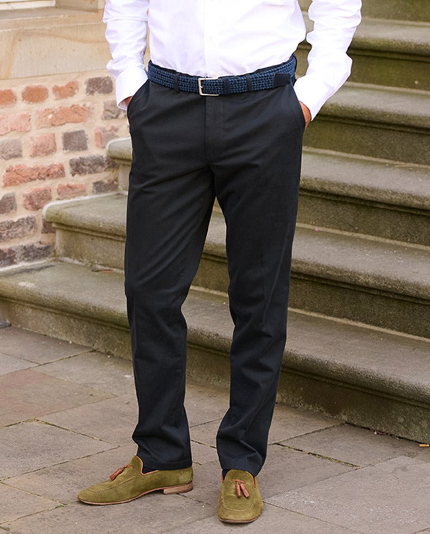 Winterchino "Mr. Jones" voor heren in navy - Wellington of Bilmore