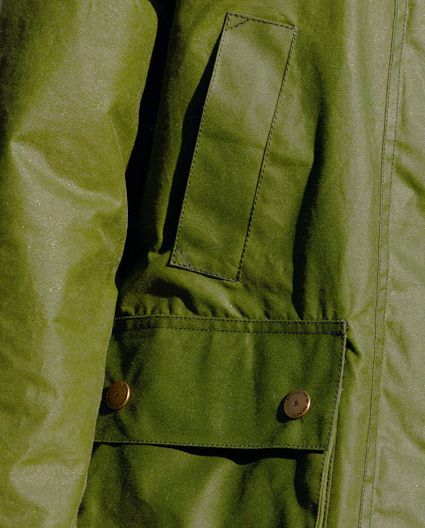 Women's Wax Jacket ''Queensberg'' in Lemongrass