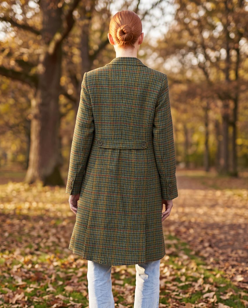 Harris Tweed Damenmantel ''Brenda'' in green Castle