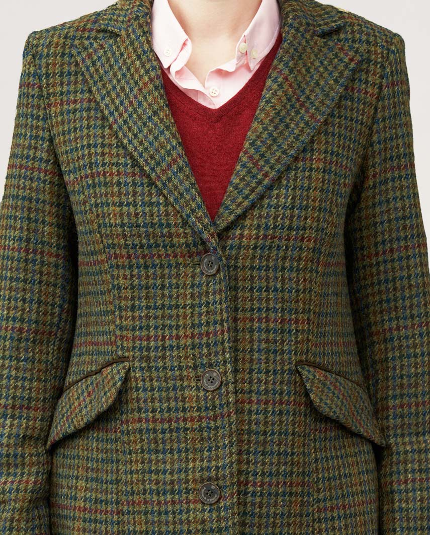 Harris Tweed Damenmantel ''Brenda'' in green Castle