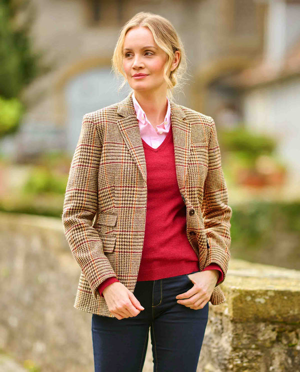 Harris Tweed blazer "Carola" in scottish Check