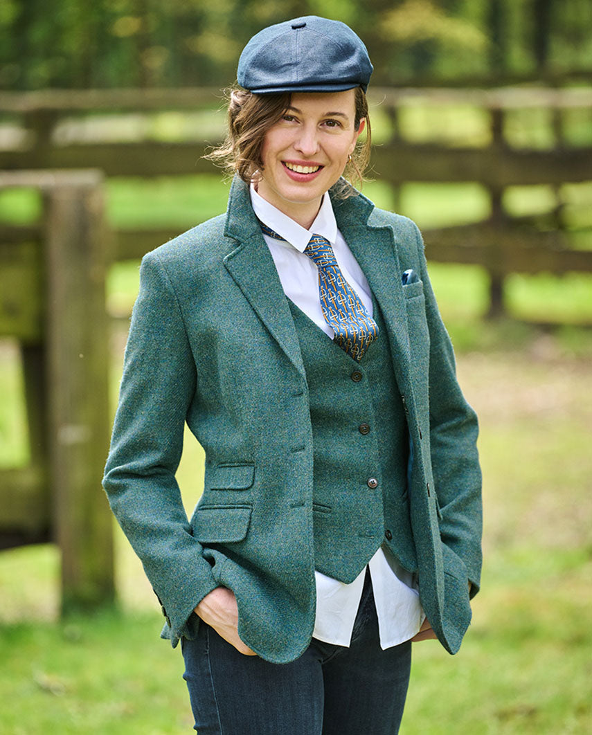 Harris Tweed Blazer ''Carola'' in bright Shadow
