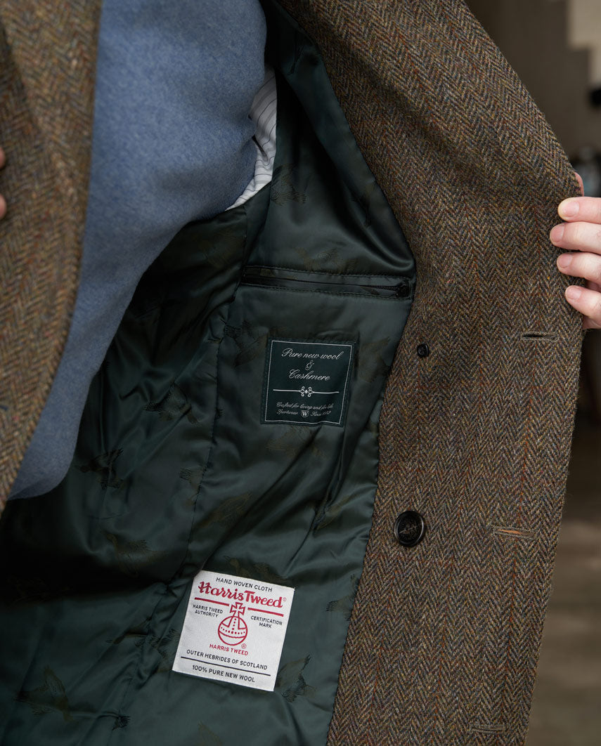 Herren Cabanjacke ,,Seaberg'' aus Harris Tweed –  Evergreen