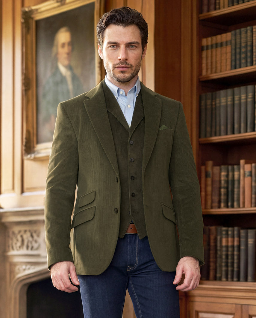 Herren Cord Sakko ''London'' in forrest