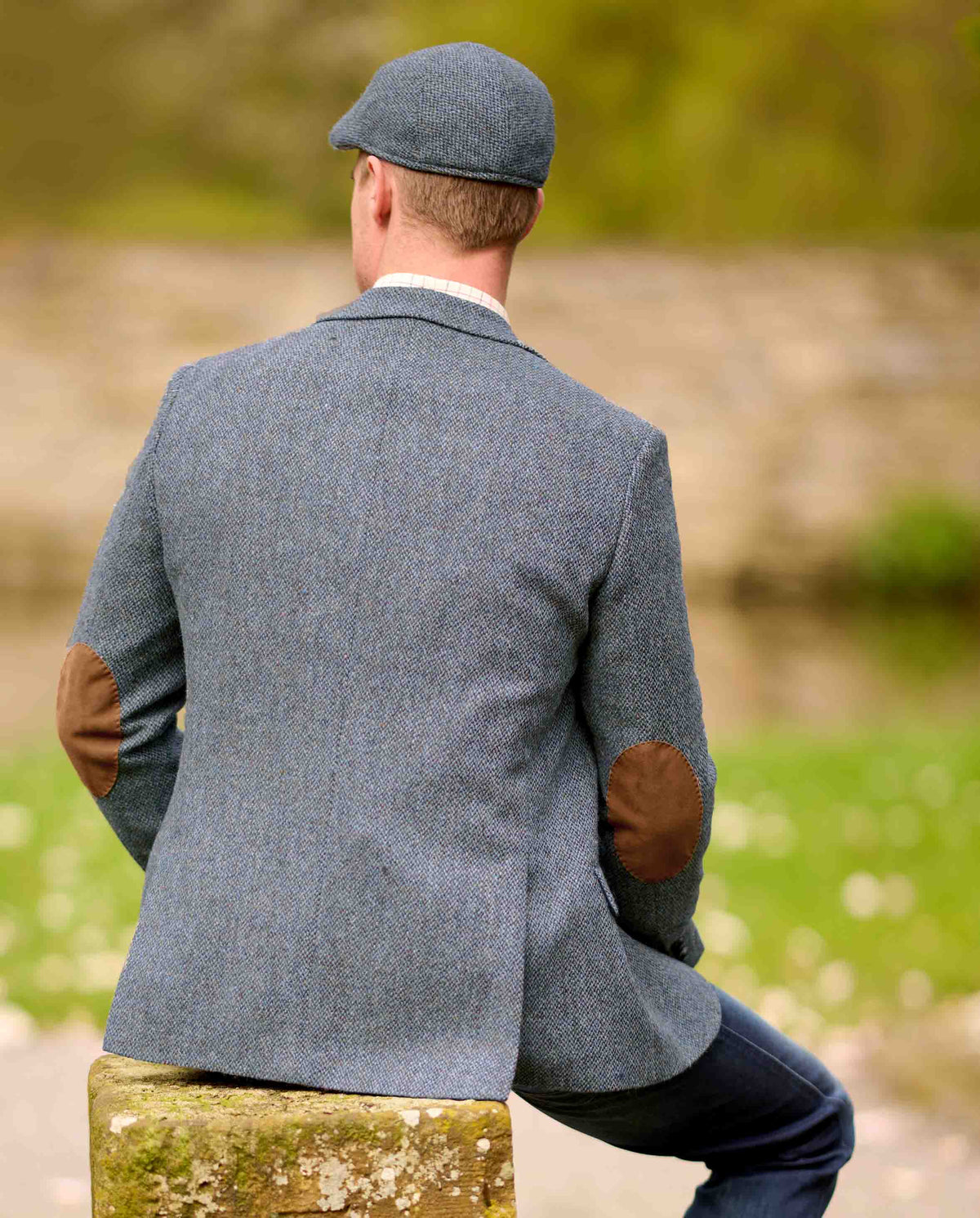 Harris Tweed jacket "London" in Water Tweed