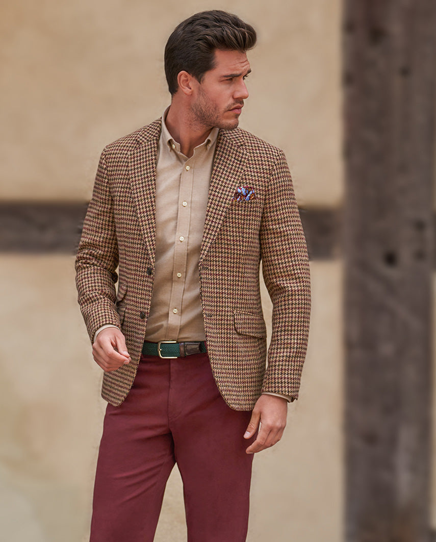 Harris Tweed colbert "London" in country houndstooth, productkaart