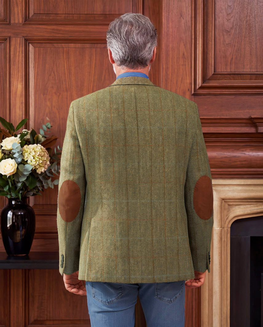 Harris Tweed colbert "London" in light green, productkaart