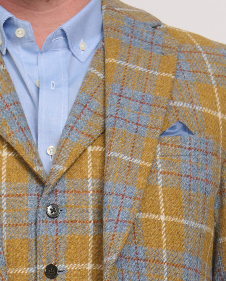 Harris Tweed jacket ''London'' in amber check