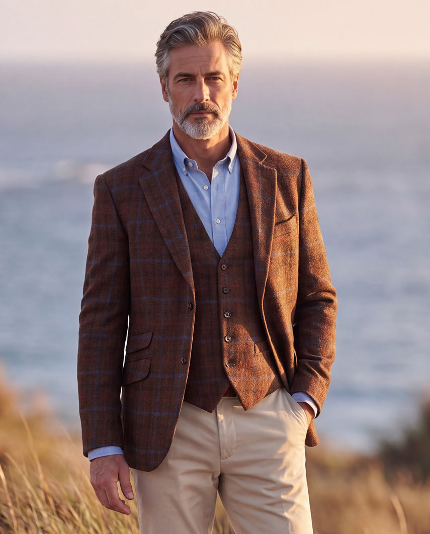 Harris Tweed jacket "London" in Lord's Overcheck