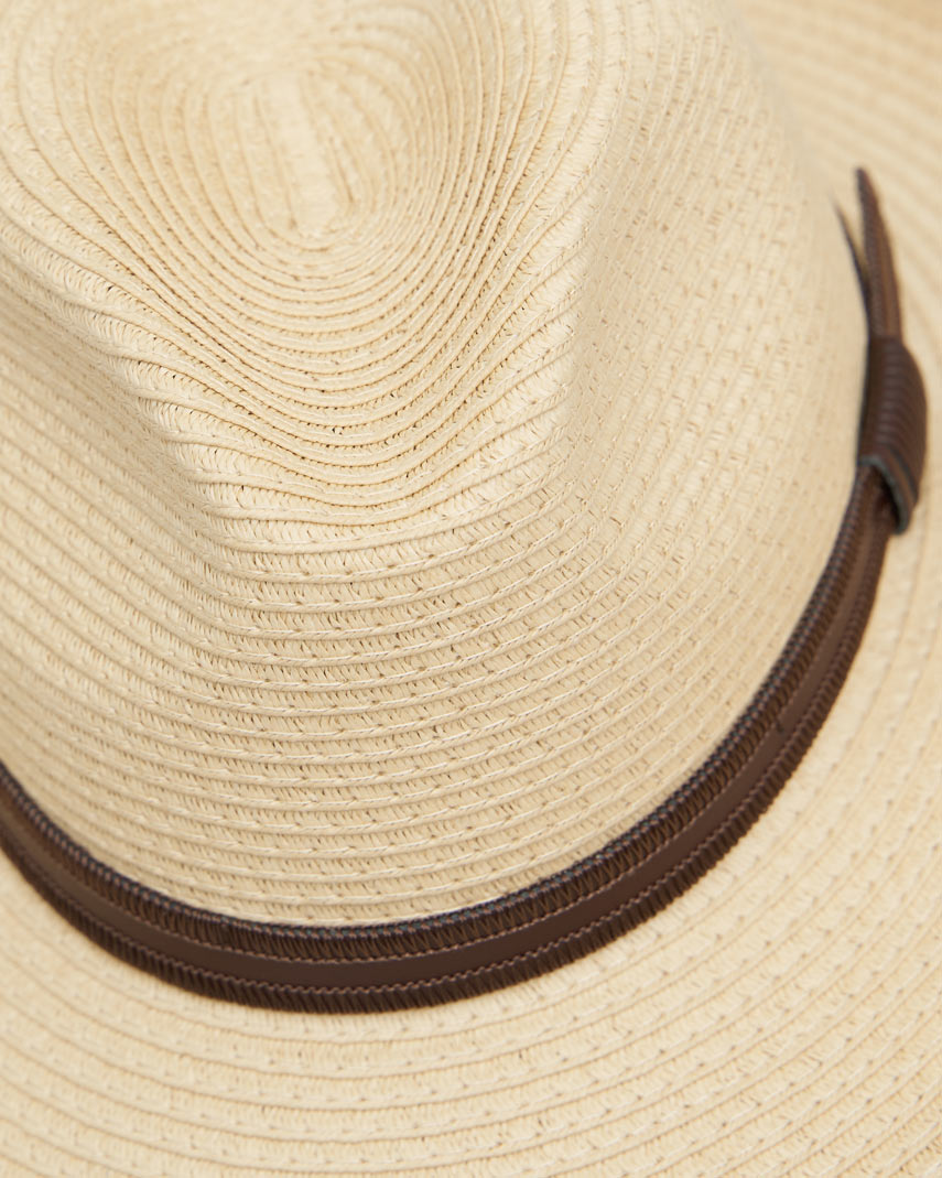 Eleganter,,Jim's Travel Hat'' aus Papierstroh in beige