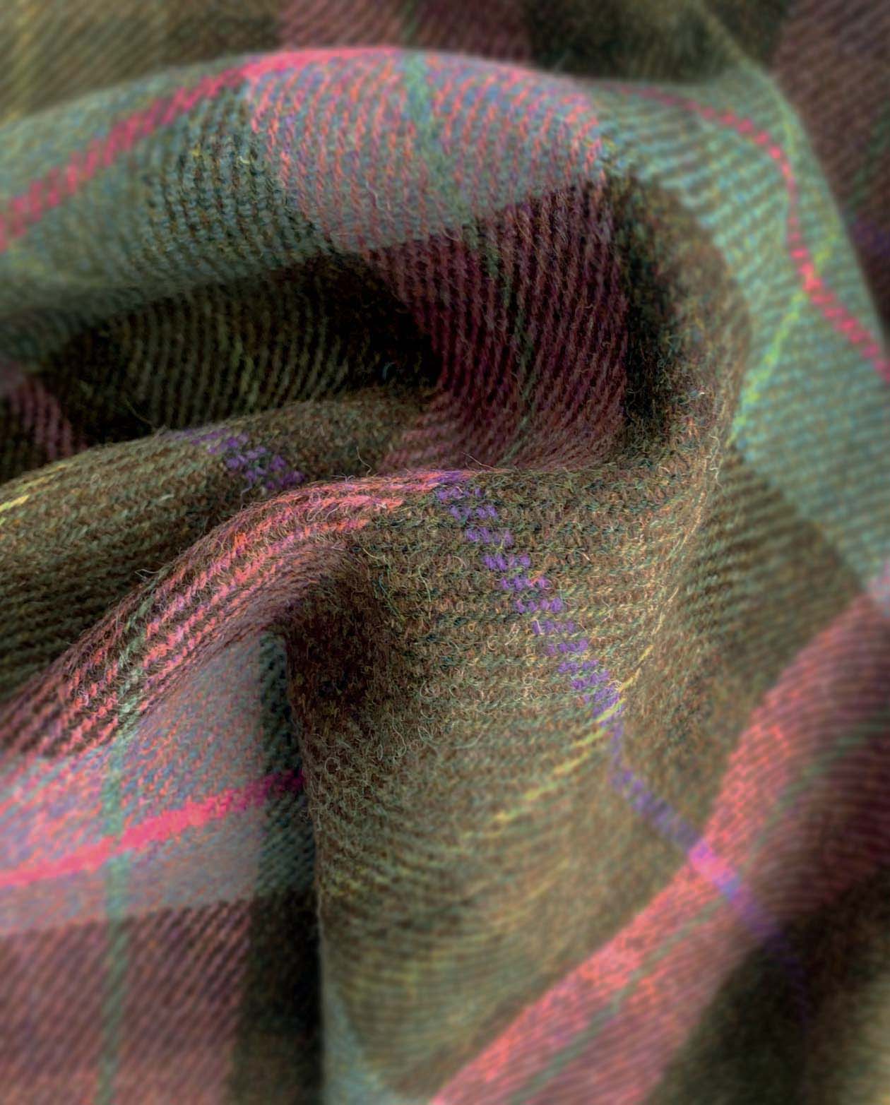 Schiebermütze "Henry Cap" aus original Harris Tweed in Tartan Check