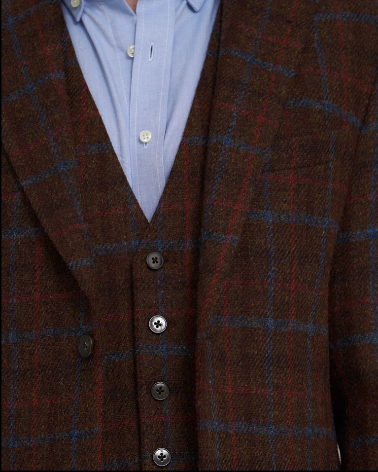 Harris Tweed Jacket "London" in Lord's Overcheck