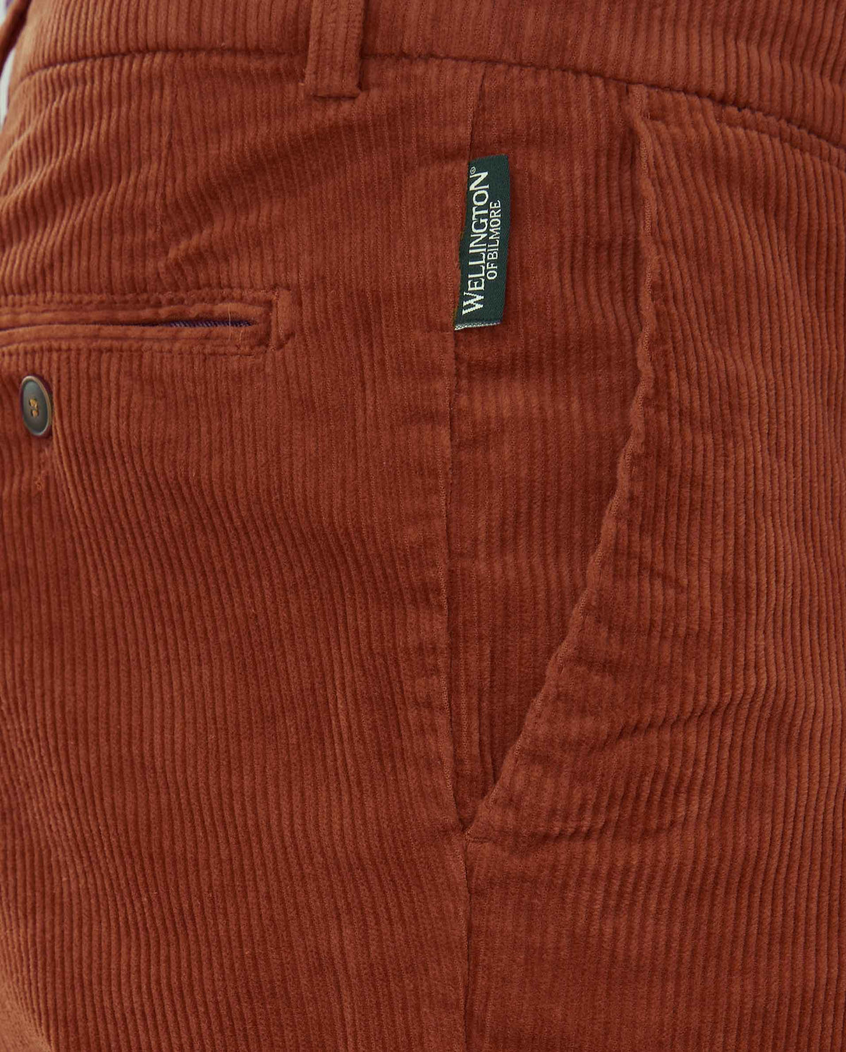 Heren ribbroek "Mr. Bradley" van genuacord in burnt orange