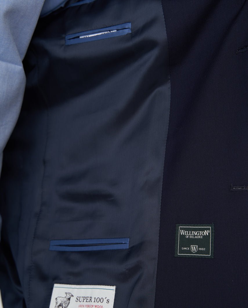 Clubsakko „Mensclub MF Suit“ in navy aus Super-100’s-Schurwolle - Wellington of Bilmore