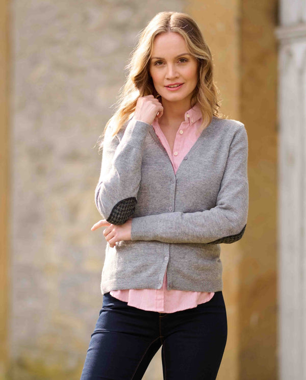 Damescardigan "Mara" in cloud grey