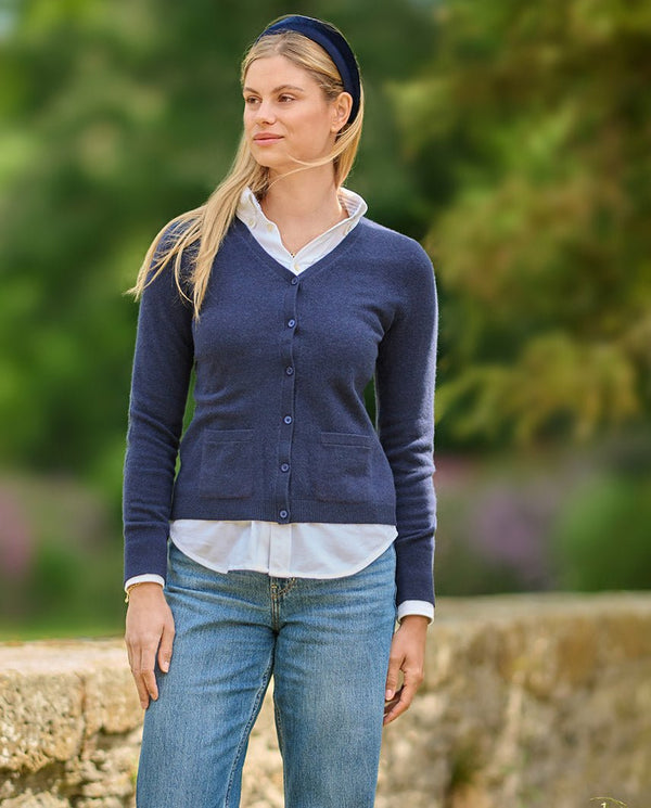 Damescardigan "Mara" in navy