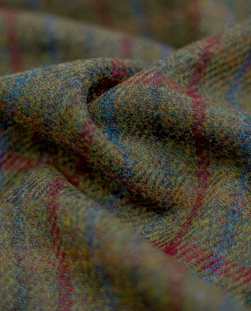 Damen Harris Tweed Weste "Lea" in red - blue Check - Wellington of Bilmore