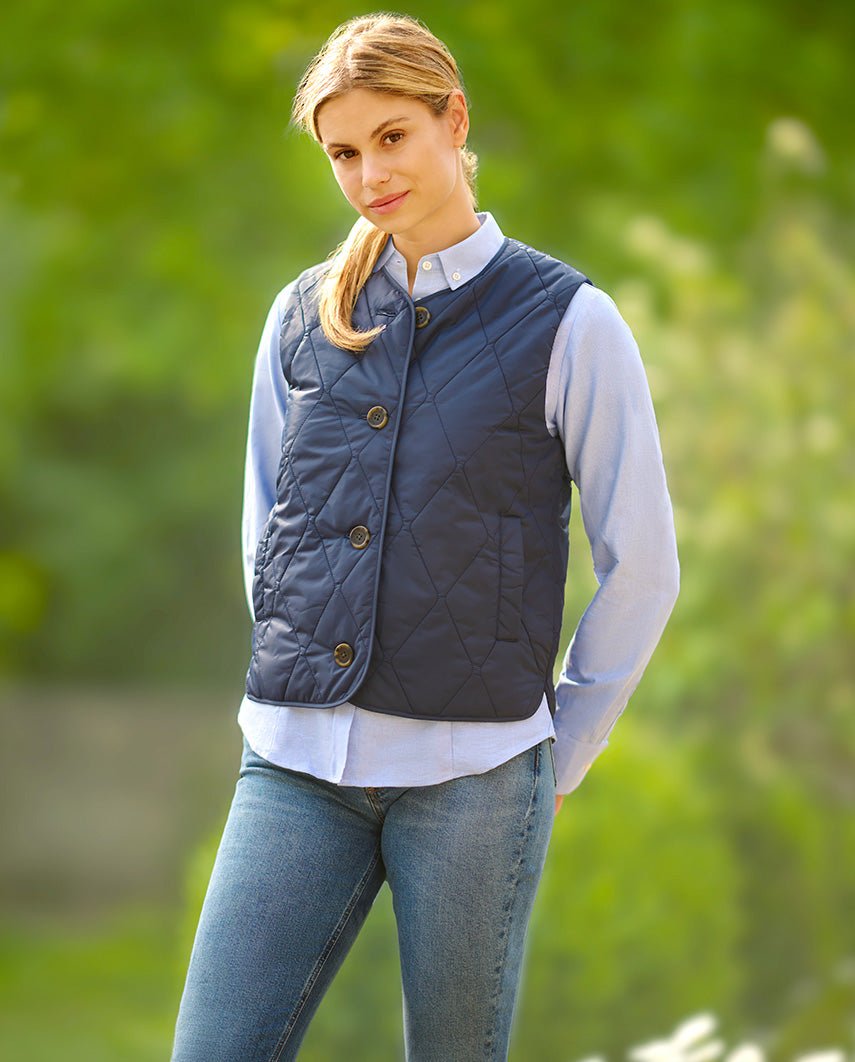 Damen Steppweste "Jill" in navy - Wellington of Bilmore