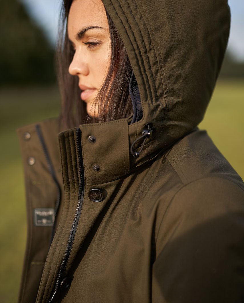 Damen Winterparka „Bonny“ in oliv – wasserdicht & winddicht - Wellington of Bilmore