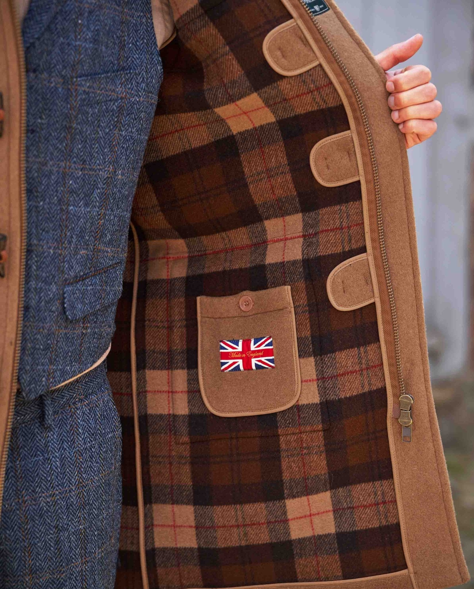 Dufflecoat ”Men’s Duffle” für Herren in camel - Wellington of Bilmore