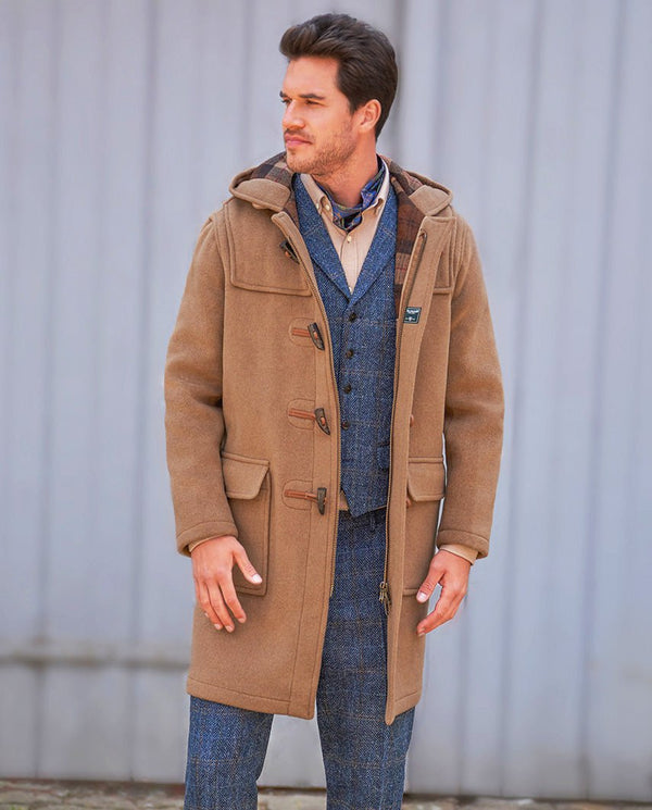 Heren duffelcoat "Men’s Duffle" in camel