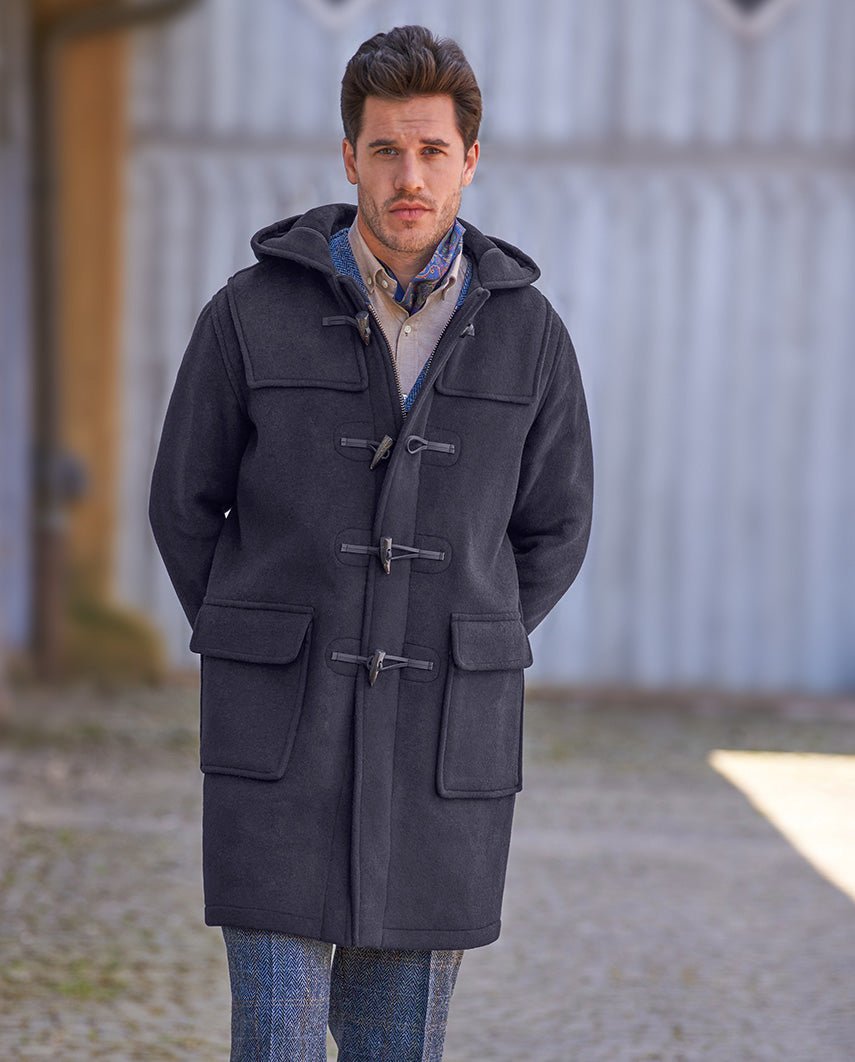 Dufflecoat ”Men’s Duffle” für Herren in navy - Wellington of Bilmore