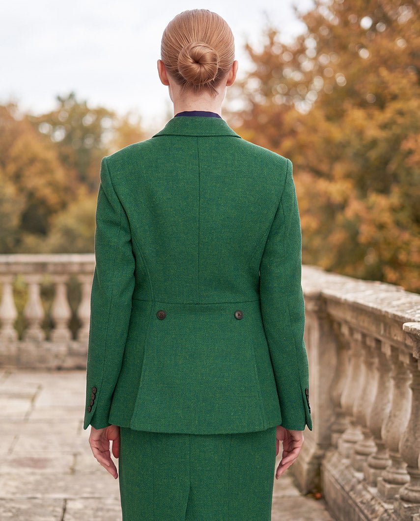 Harris Tweed blazer "Carola" in green Twill, productkaart