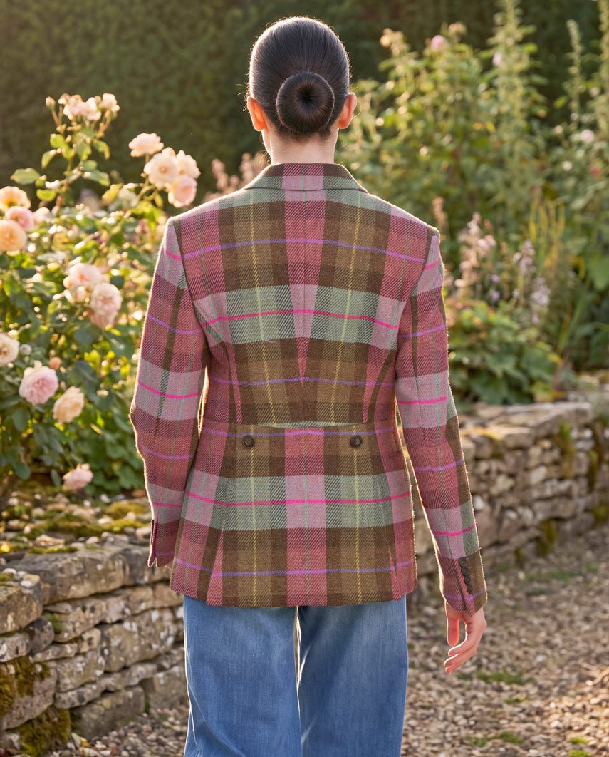 Harris Tweed Blazer ''Carola'' in Tartan Check - Wellington of Bilmore