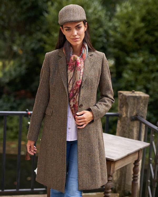 Harris Tweed damesjas "Emilia" in evergreen