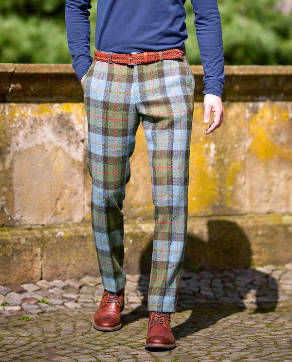 Harris Tweed broek "Mr. Miller" in Highland Check