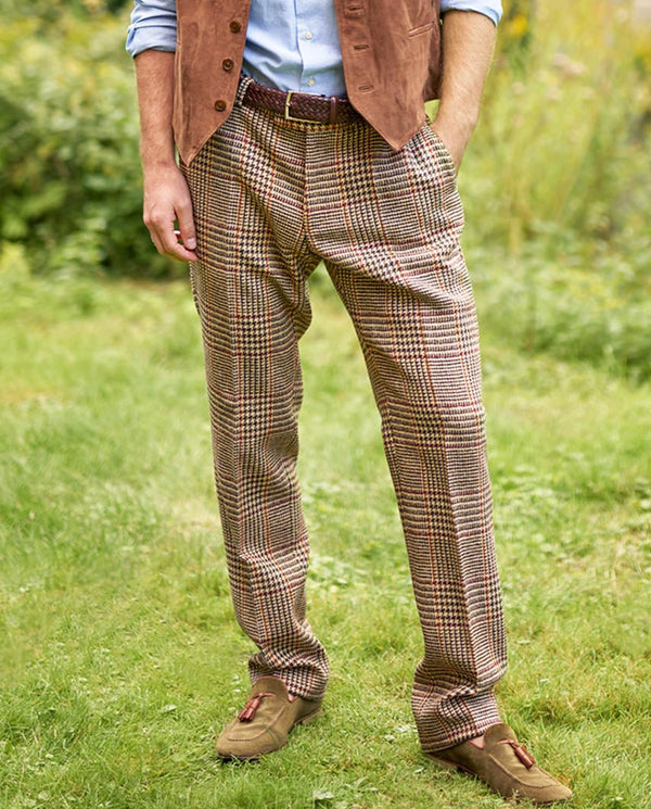 Harris Tweed broek "Mr. Miller" in scottish Check