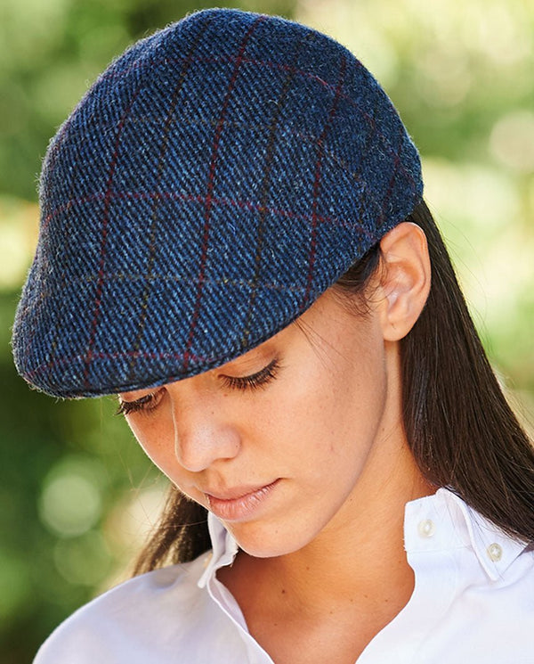 Harris Tweed flatcap "Henry Cap" in scottish blue