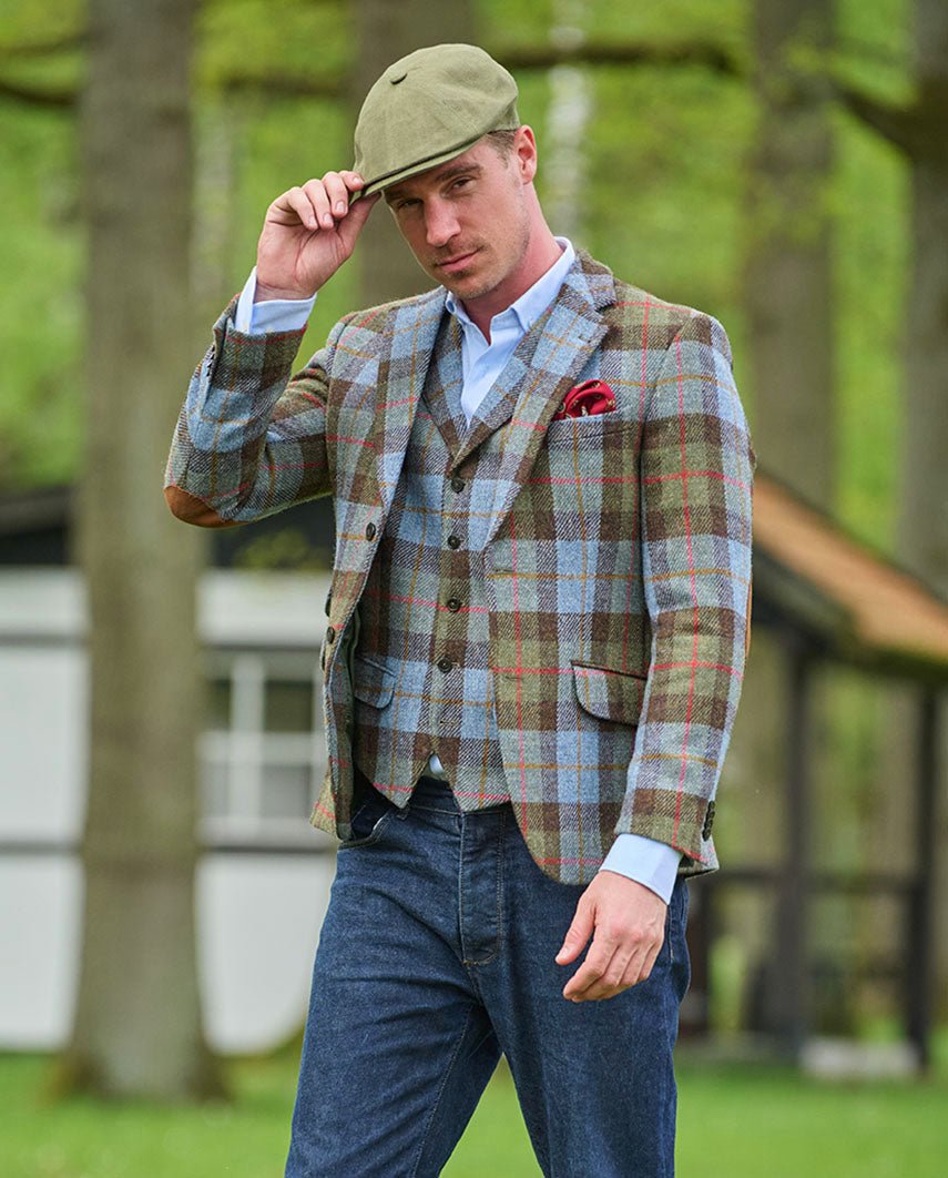 Harris Tweed Sakko ''London'' im Highland Check - Wellington of Bilmore