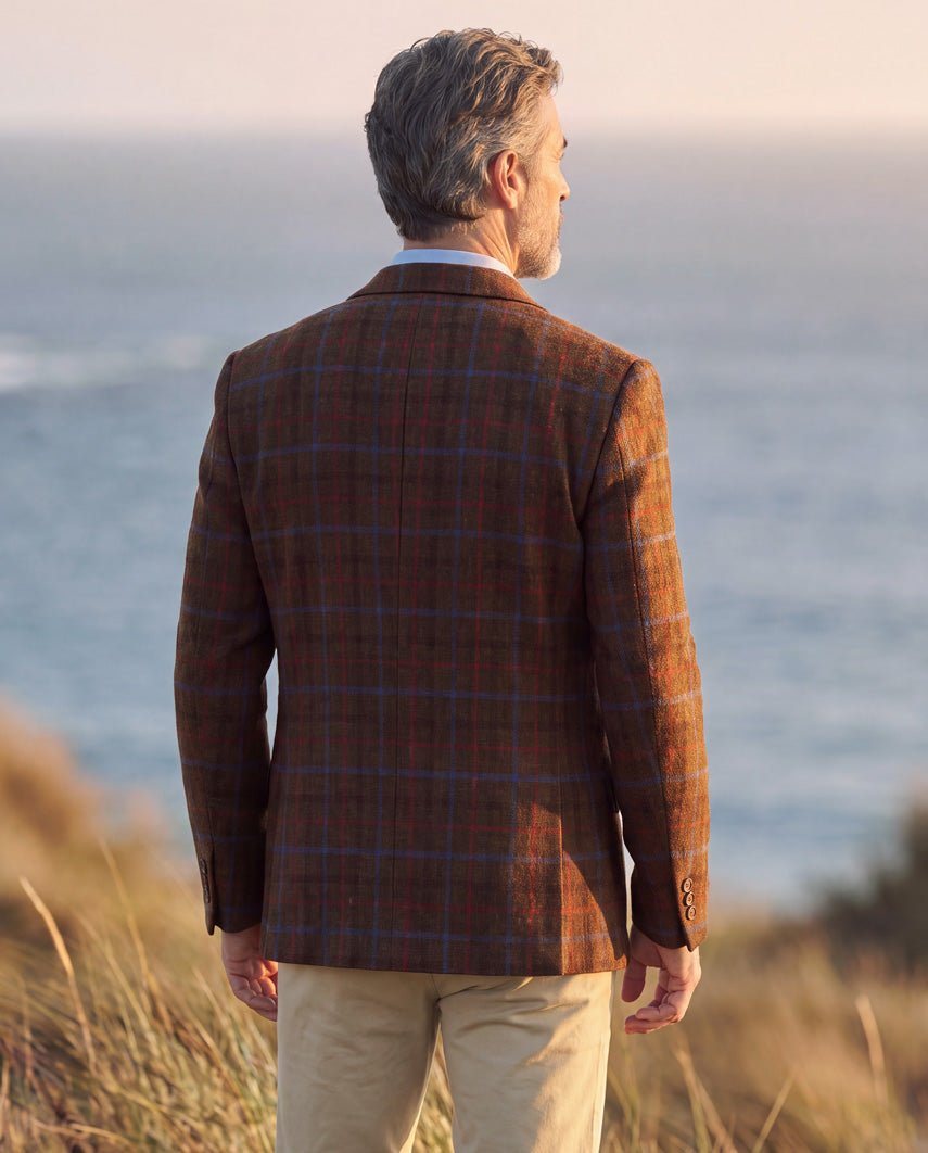 Harris Tweed colbert "London" in Lord's Overcheck, productkaart