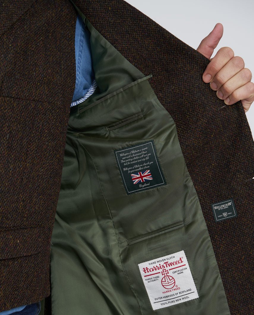 Harris Tweed colbert "London" in multicolor - Wellington of Bilmore