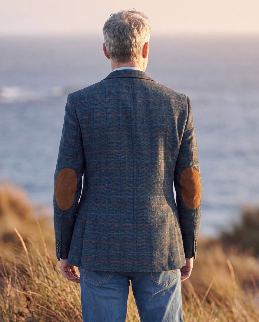 Harris Tweed Sakko ''London'' in royal navy Tweed - Wellington of Bilmore