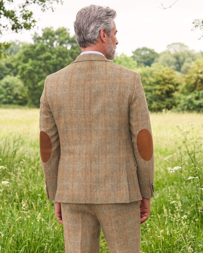 Harris Tweed colbert "London" in sand herringbone, productkaart