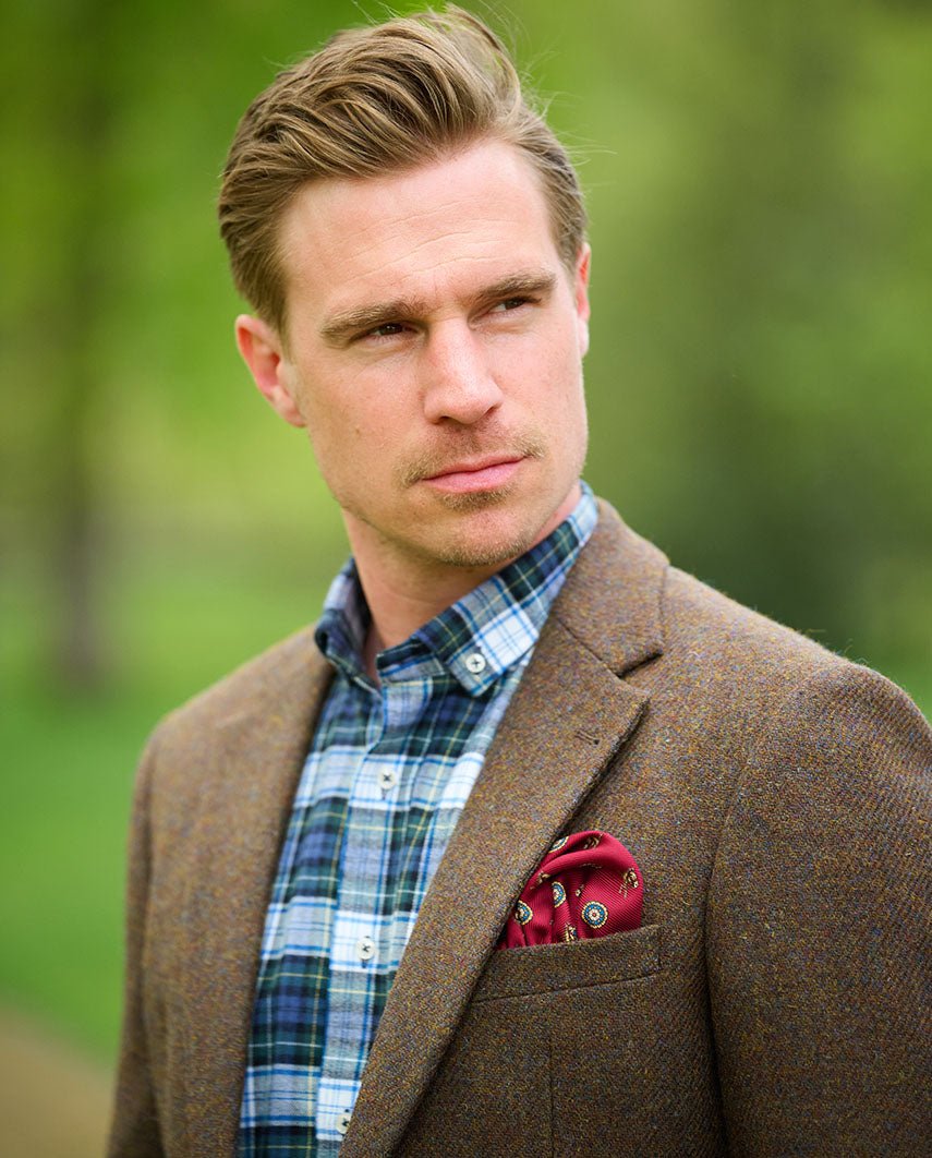Harris Tweed colbert "London" in Tweed Shadow - Wellington of Bilmore