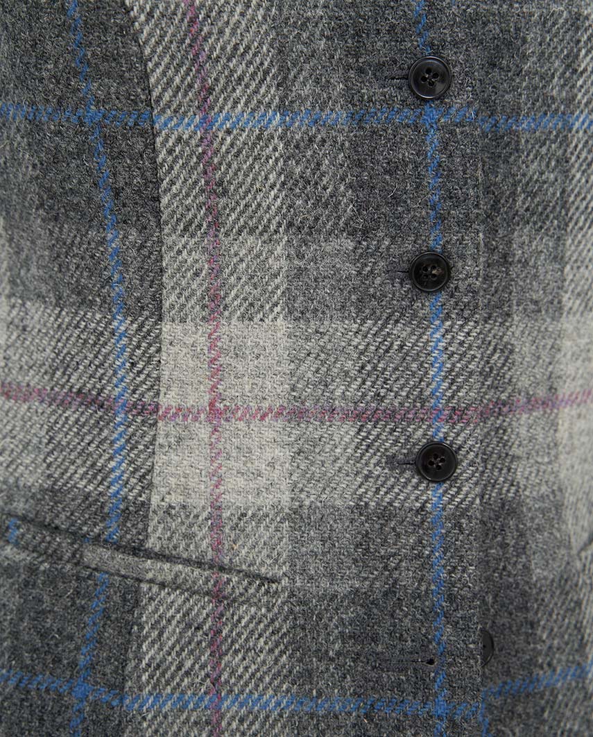 Harris Tweed Weste ''Lea'' in Queen Check - Wellington of Bilmore