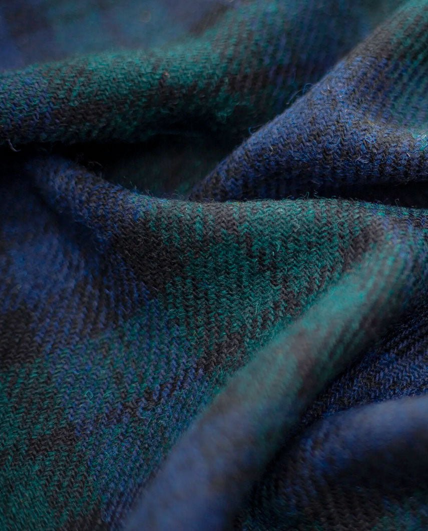 Harris Tweed Weste "Wales" in Blackwatch - Wellington of Bilmore