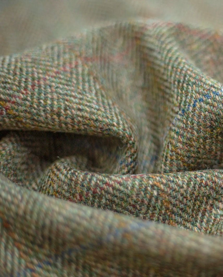 Harris Tweed Weste ''Wales'' in light green - Wellington of Bilmore