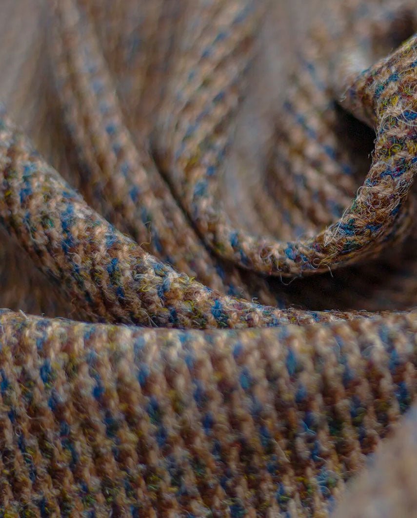 Henry Cap - Harris Tweed Mütze in buntem Hahnentritt - Wellington of Bilmore