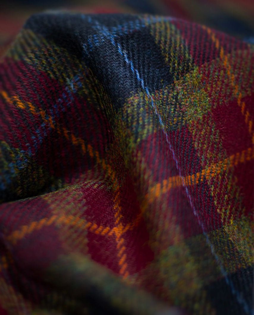 Henry Cap - Harris Tweed Mütze in Check of Island - Wellington of Bilmore
