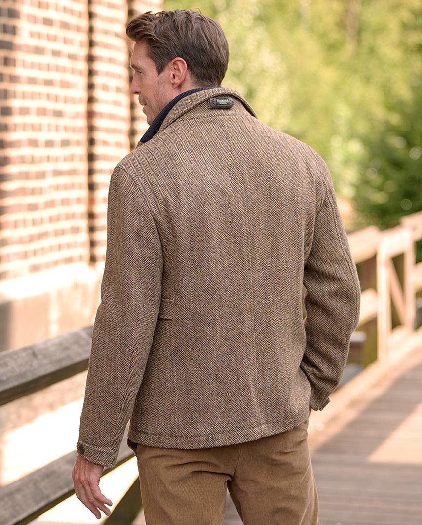 Herren Fieldjacket „Stanford“ – Country Herringbone aus Harris Tweed - Wellington of Bilmore