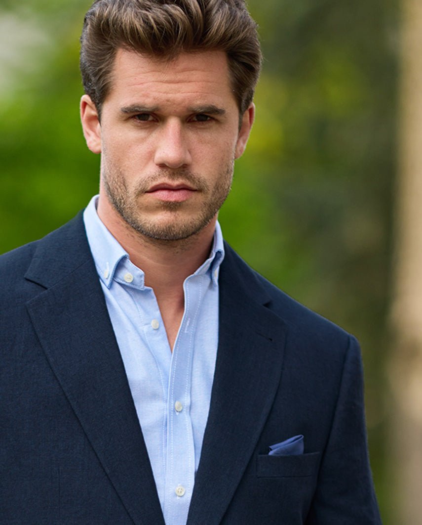 Herren Leinen Sakko ''London'' in navy - Wellington of Bilmore