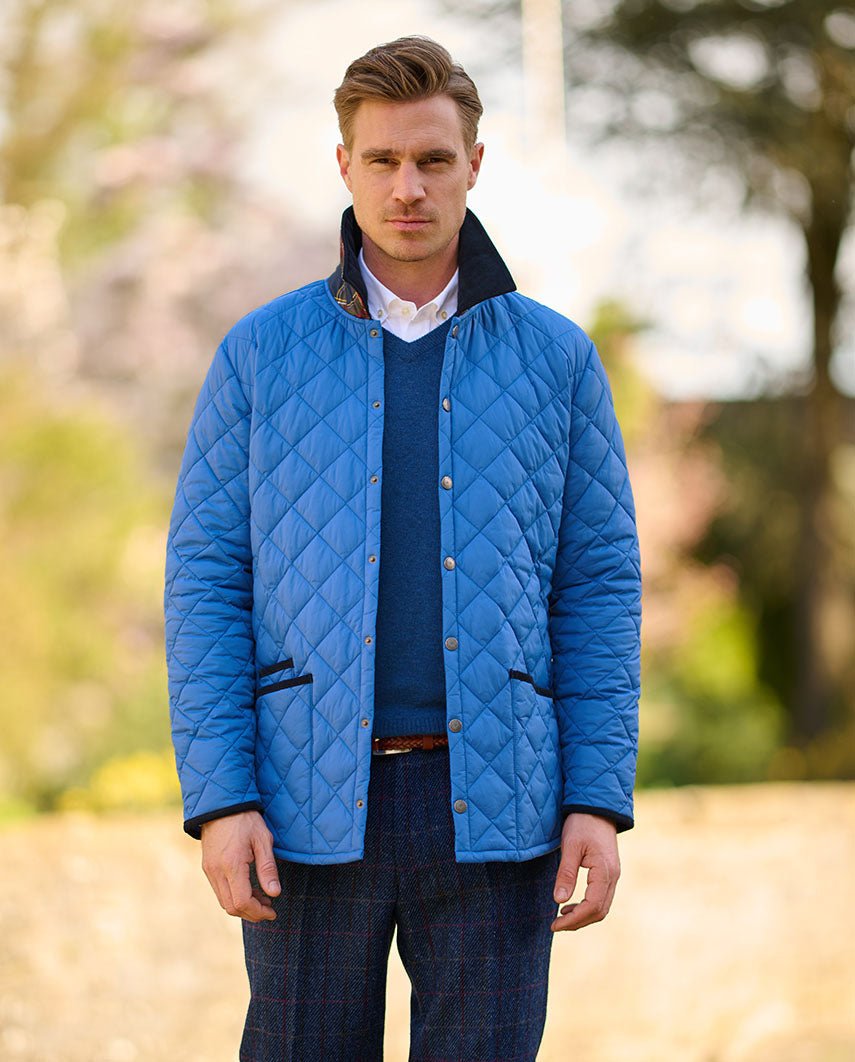 Herren Steppjacke ''York'' in blue - Wellington of Bilmore