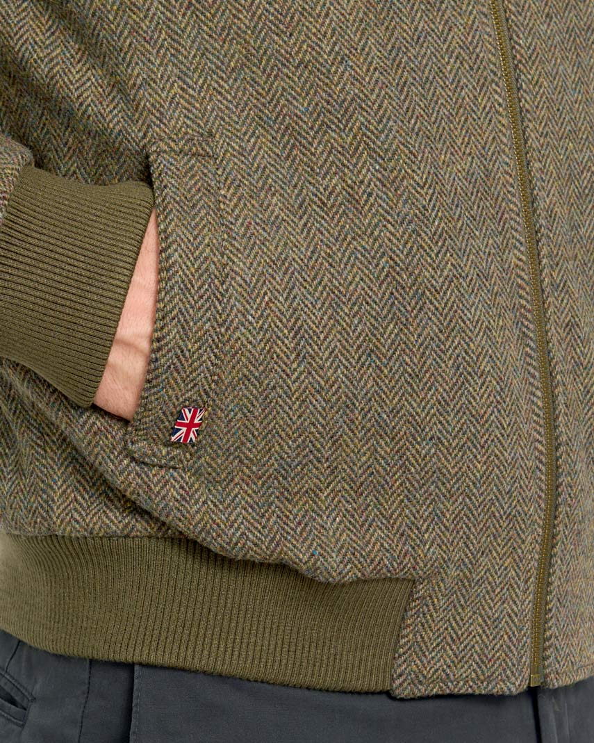 Herenblouson "Lumber" van wol-kasjmier tweed | Exclusief & sportief - Wellington of Bilmore