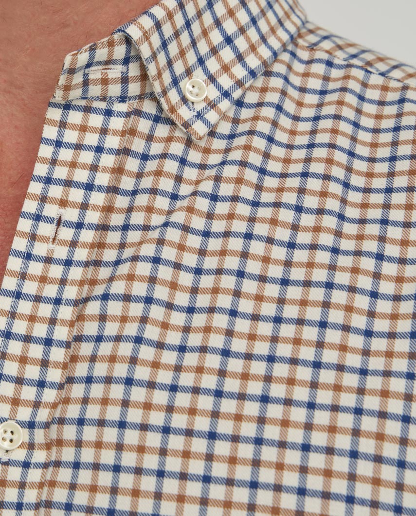 Herrenhemd ‚,Steward'‘ mit Button-Down-Kragen – bb check - Wellington of Bilmore