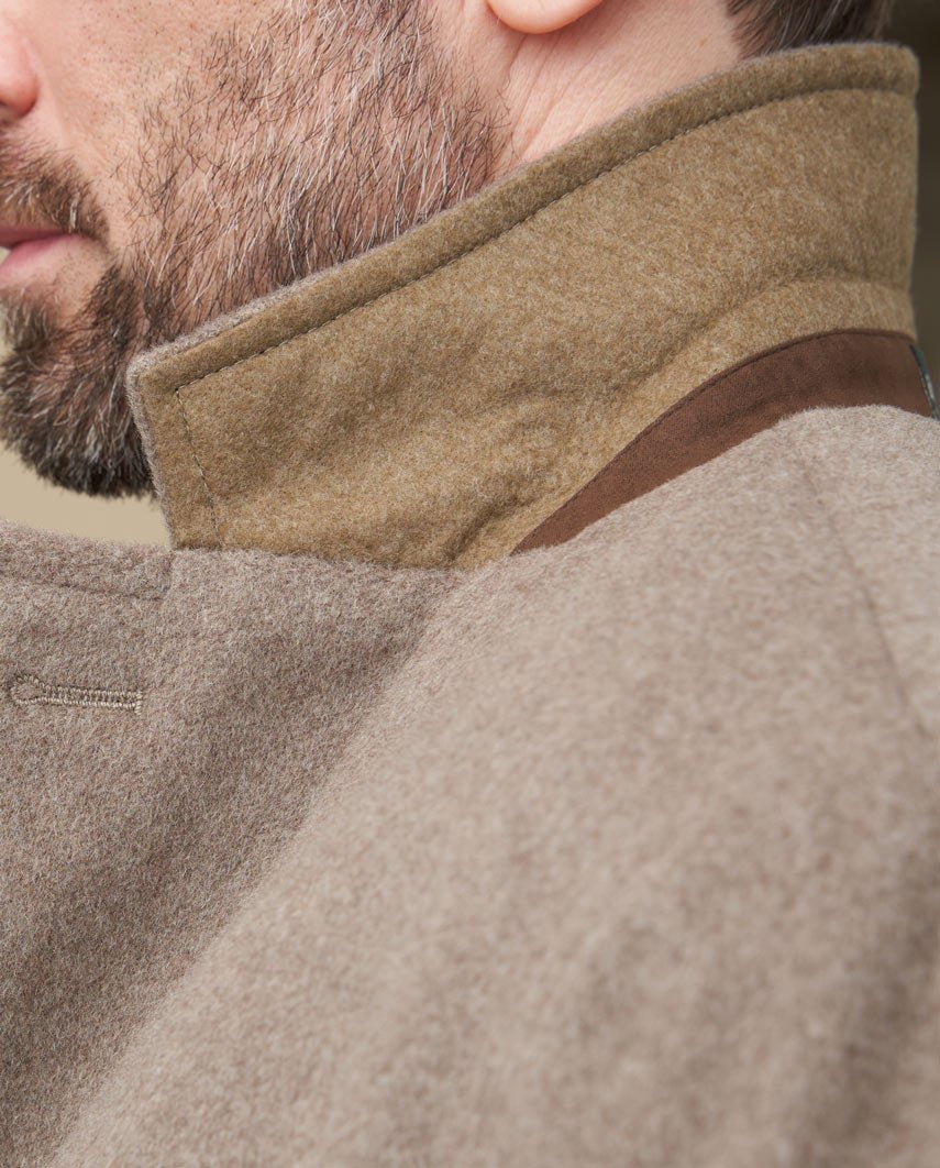 Herrenmantel ''Howard'' in taupe aus Woll-Kaschmirmix - Wellington of Bilmore