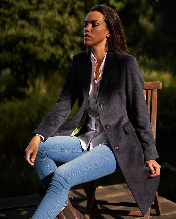 Klassieke damesjas "Emilia" in navy